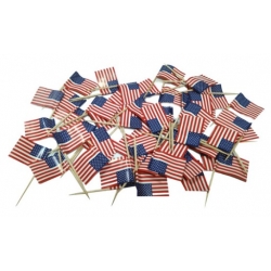 USA flaga wykałaczki  flagi pikery 50 sztuk Stany Zjednoczone